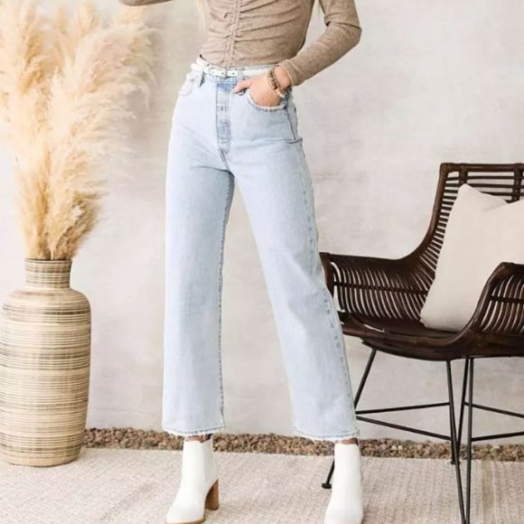 LEVI'S Ribcage Straight Ankle Jean - Picture 4 of 7